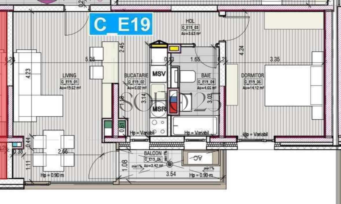 2 camere, et. 3/4, Parcul Circului, imobil nou 2025 - Poză 8