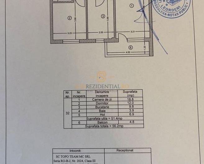 MUTARE RAPIDA! Apartament 2 camere decomandat, Popești-Leordeni, STB - Schiță 8