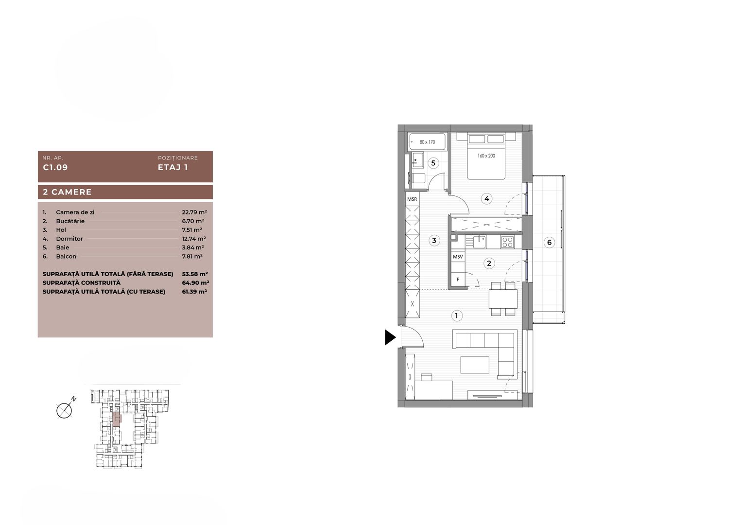 APARTAMENT 2 CAMERE | PROIECT NOU | PIATA IANCULUI - Poză 14