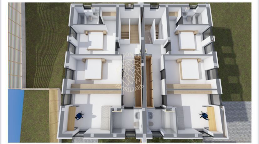 Doua case in Duplex 4 camere 183 mp-teren 295 mp-Dezmir Jud. Cluj - Poză 14