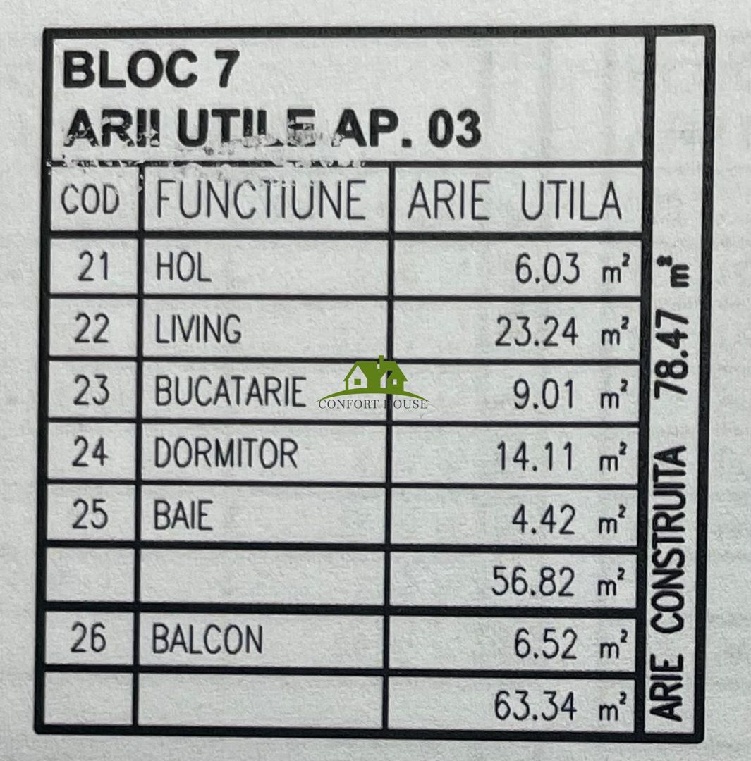 Apartament 2 camere, bloc nou, P+3, Ap.03, Parter, Bl.7 - CP2462293 - Poză 5