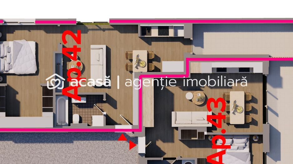 Penthouse cu terasă de 12 mp și parcare / ARED City - Poză 2