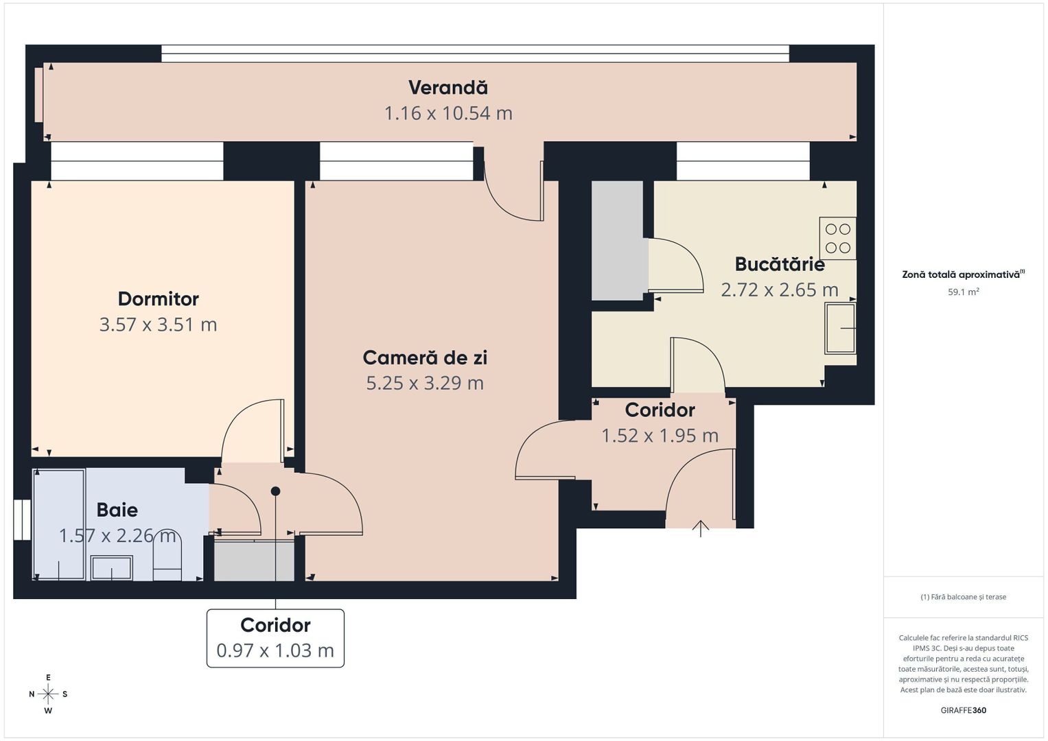 Apartament 2 camerede vânzare în zona Dristor - Poză 11