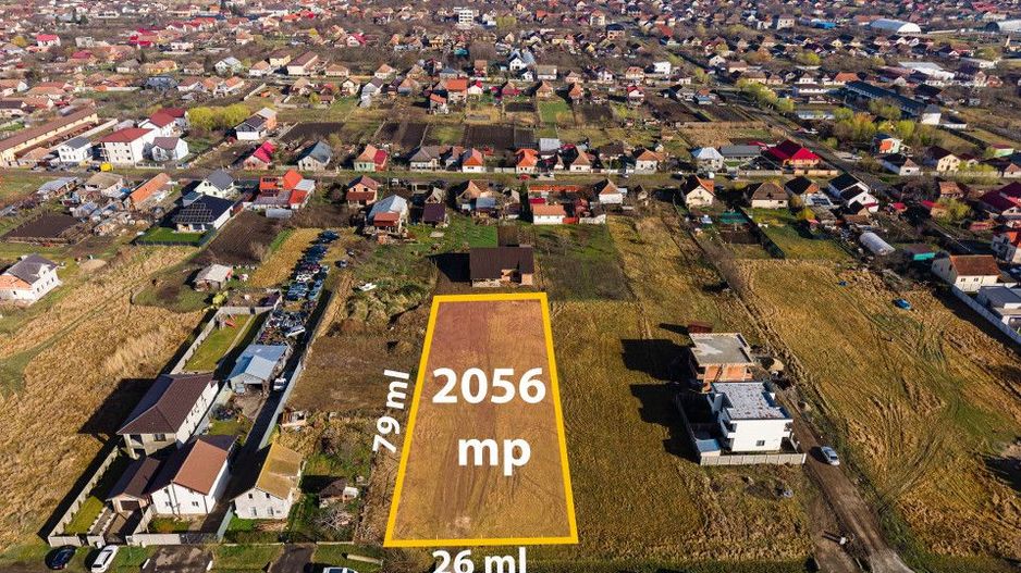 Teren intravilan 2056 mp Sanandrei | Ideal duplexuri sau vile | 0% comision - Poză 2