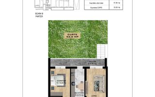 2 camere cu gradina  Pallady Metrou Nicolae Teclu - Schiță 11