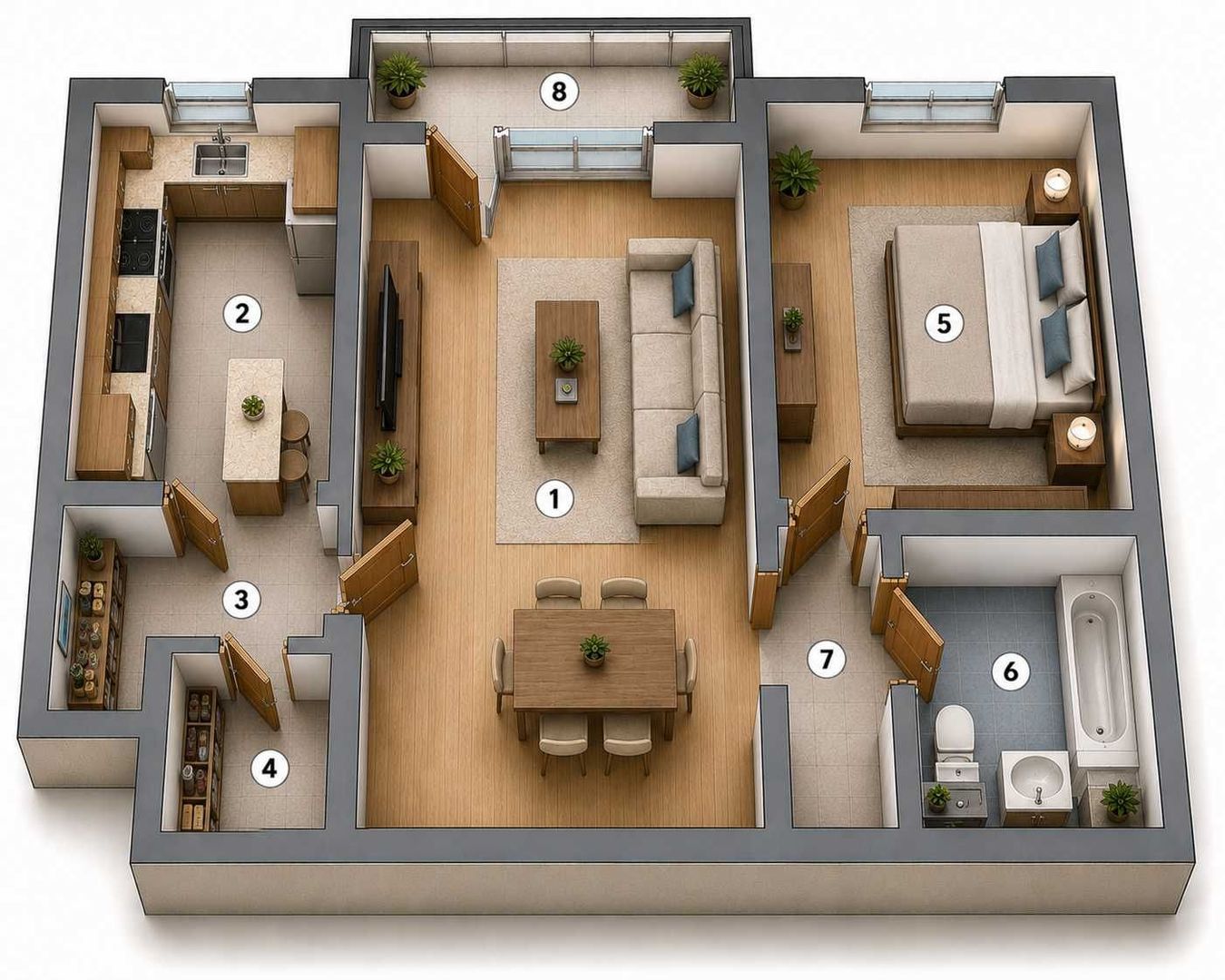 Apartament 2 camere Brasov Astra Saturn - Poză 4