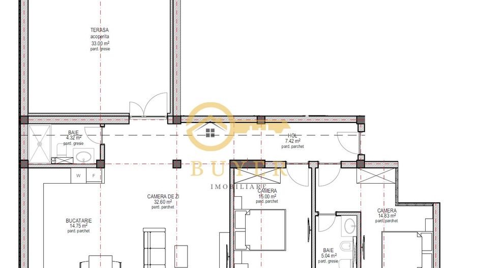 Penthouse 94mp utili langa Lacul lui Binder- Terasa 33mp - Poză 6