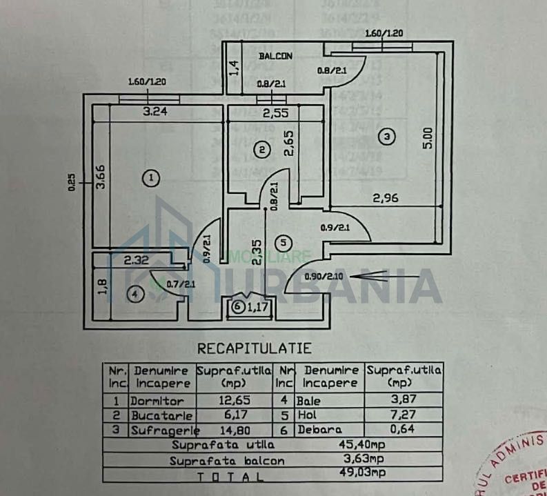 Apartament 2 camere, Nicolina 1, Iași – 46 mp, etaj 4 - Poză 4