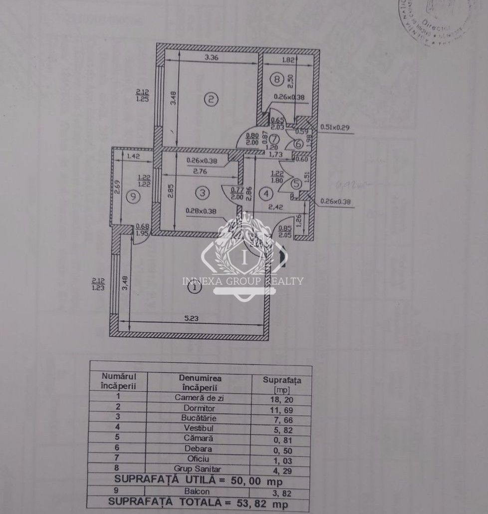 Apartament 2 camere decomandat etaj 4 in zona Dristor - Schiță 6