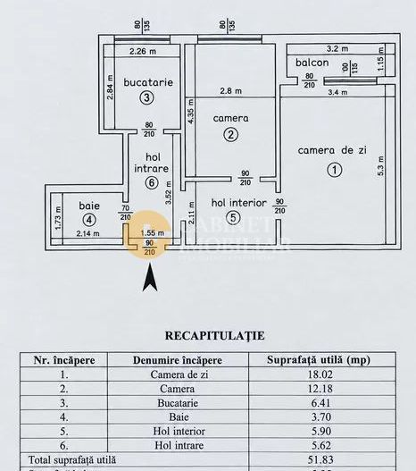 🏡 APARTAMENT 2 CAMERE DECOMANDAT – ALEXANDRU CEL BUN | 55 MP | ETAJ INTERMEDIAR - Poză 8