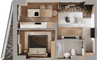 Apartament 2 camere Concept Life – Dacia, lângă Lidl – 61.500 € - Poză 4