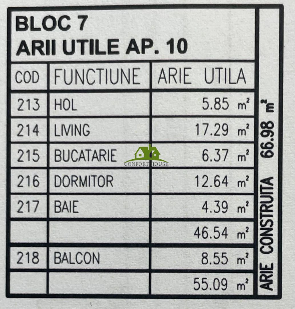 Apartament 2 camere, bloc nou, P+3, Ap.10 Et.2, Bl.7 - CP2462998 - Poză 7