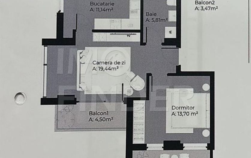 Vanzare apartament 2 camere, zona Soporului/Gheorgheni, imobil nou - Poză 6