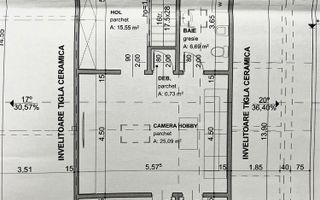 Casa noua, 6 camere, P+M, toate utilitatile, 608 mp teren, Micesti - Schiță 19