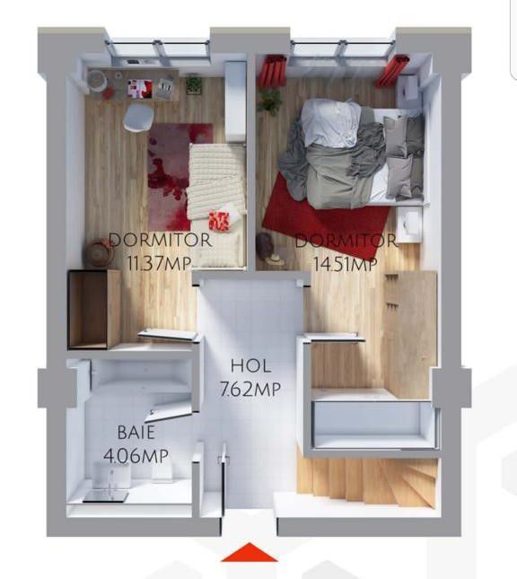 Penthouse 4 camere Maurer Residence zona Coresi - Schiță 30