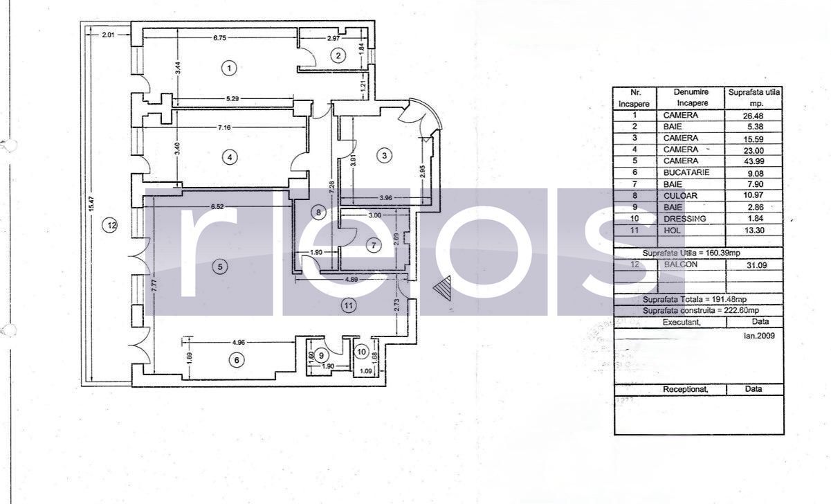 VANZARE APARTAMENT PREMIUM ARON COTRUS-NORDULUI-4 CAMERE-160MP-PARCARE - Schiță 28