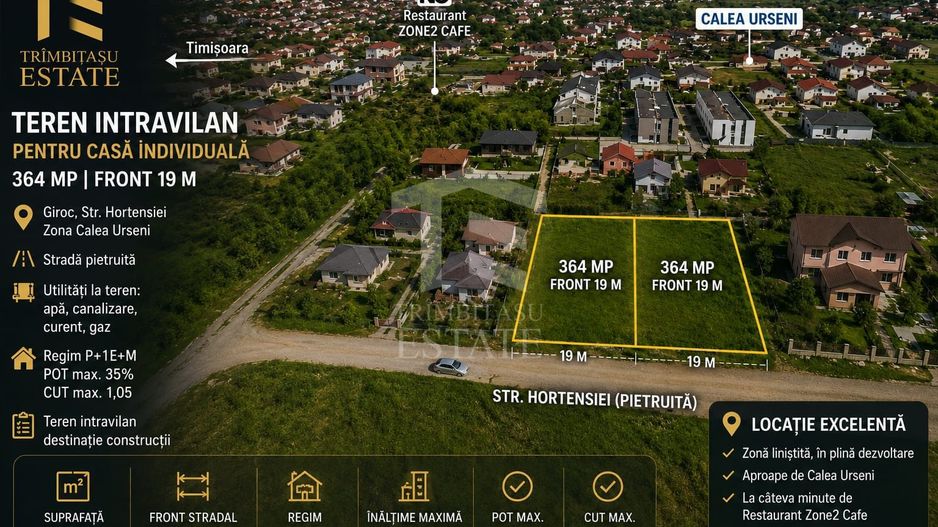 Teren intravilan | casă individuală | 364 mp | Zona Calea Urseni - Poză 1