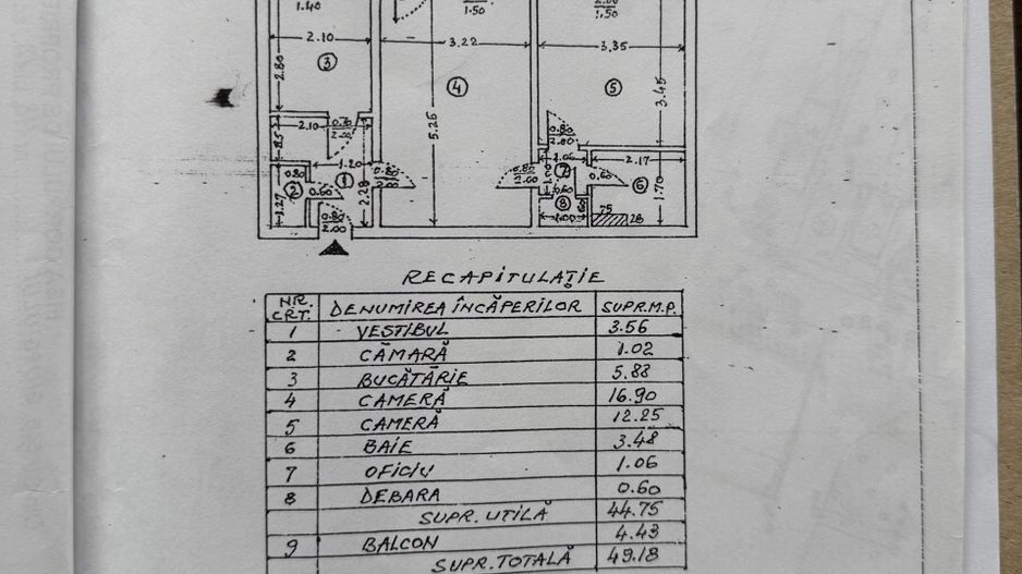 Apartament 2 camere Piata Progresul - Schiță 15