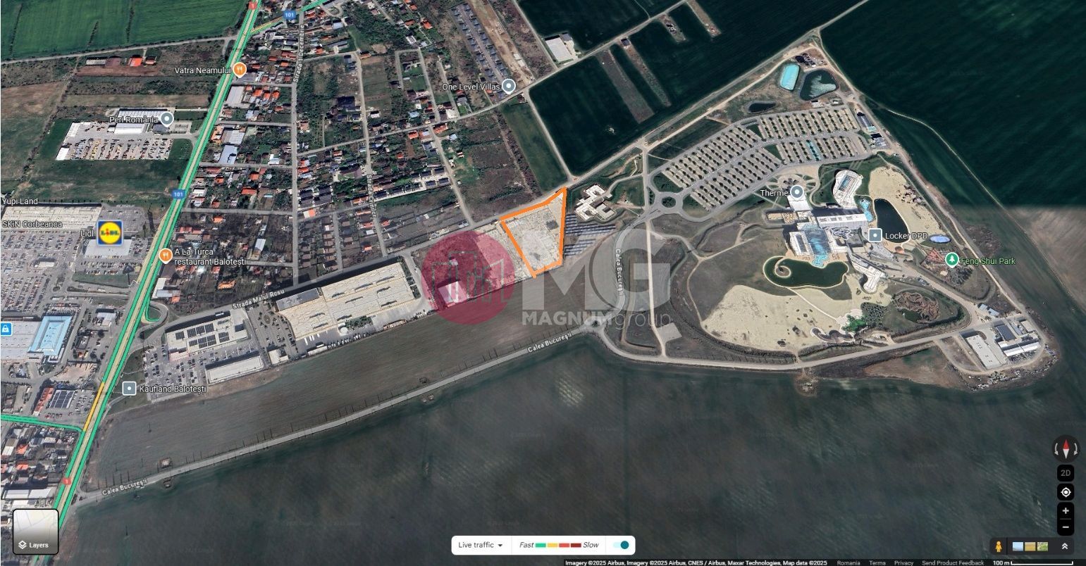 Teren de vanzare - betonat- pretabil industrial- Balotesti - Therme - Poză 1