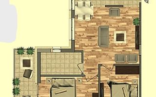 Apartament 3 camere, balcon, et 1 - Nou Finisat la cheie- Zona Terra - Poză 2