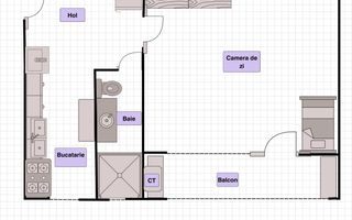Apartament cu 1 cameră, mobilat și utilat, zona Constantin Brâncuși. - Poză 5