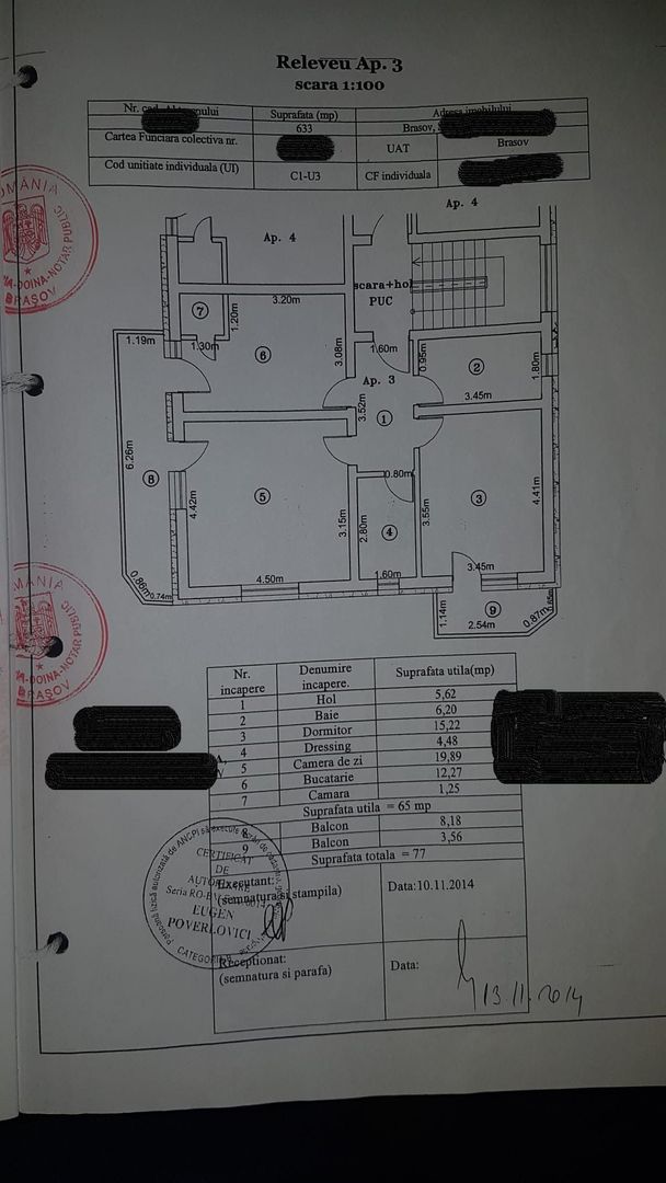 2 camere cu structura mare 65 mp utili - Poză 16