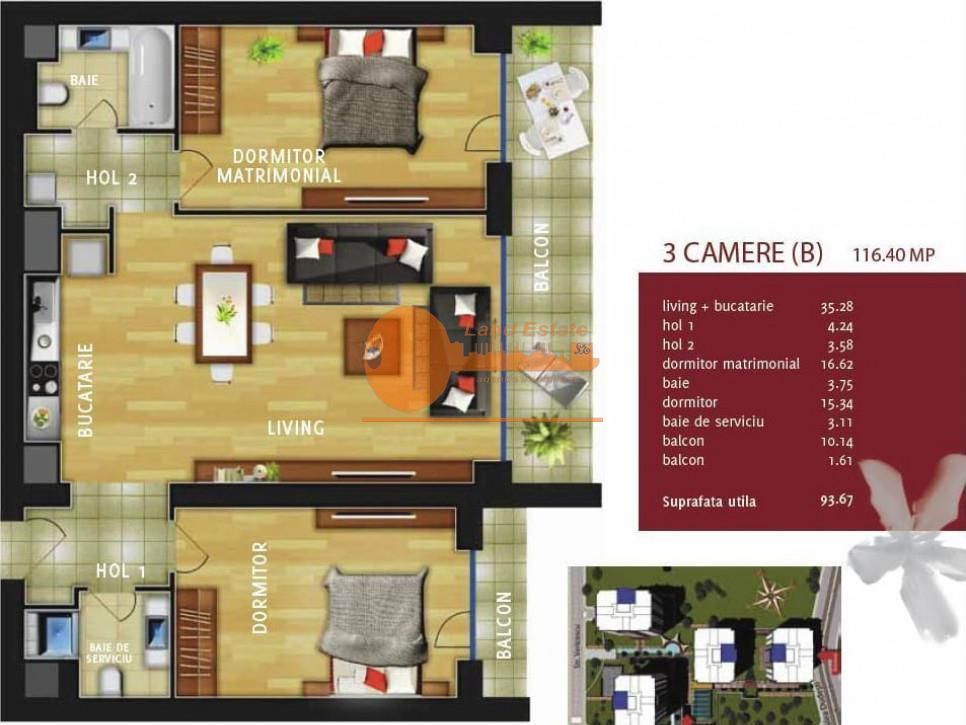 3 camere In City Residence Vitan-Dudesti - Poză 1