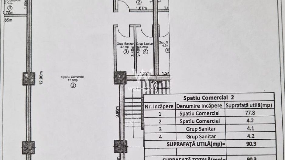 Spatiu Compercial cu vad zona Doamna Stanca-Sibiu - Schiță 6