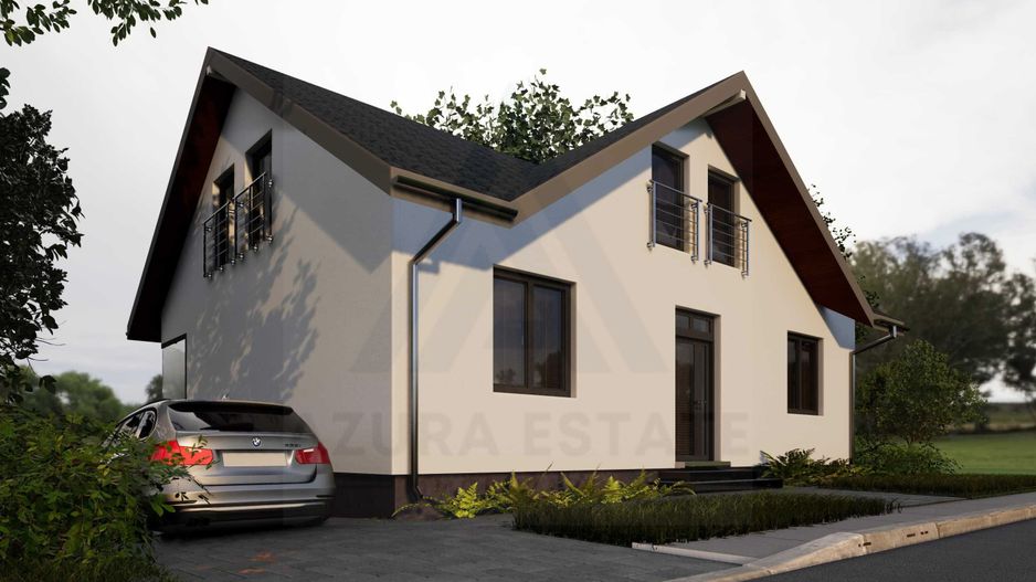 Casă panoramica 210 mp utili D+P+pod pivnita si teren 350 Sura Mare - Poză 1