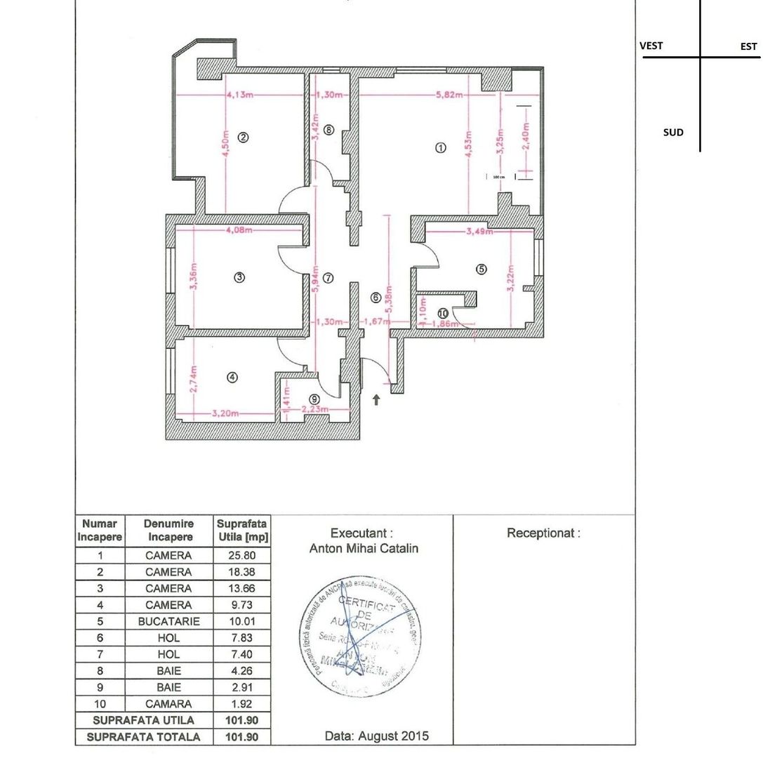 Apartament 4 camere | Piața Victoriei | Mobilat & utilat | Etaj 1 - Poză 17