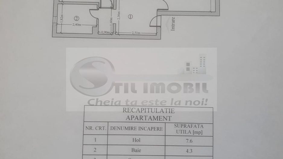Ap Nicolina , 2 camere, 51 mp, decomandat – 108.000 € Neg. - Poză 7