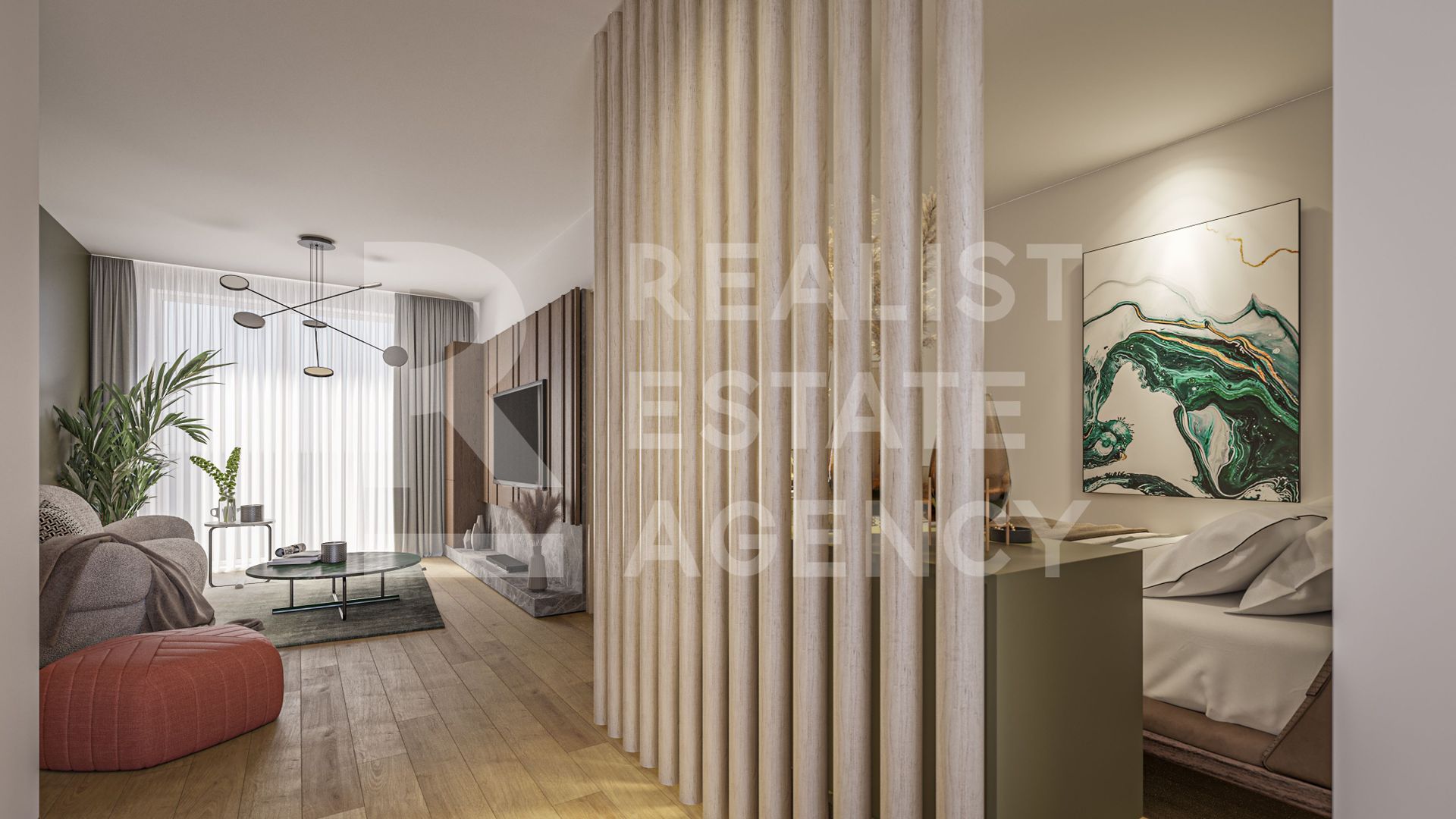 Studio Modern cu Balcon Mare – Sky Light Residence - Poză 2