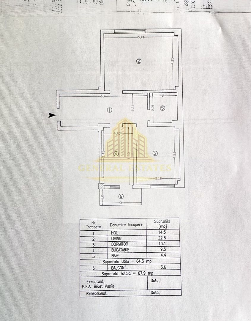 Vânzare apartament cu 2 camere - 68 m.p. Mutare imediată în Tătărași - Poză 15