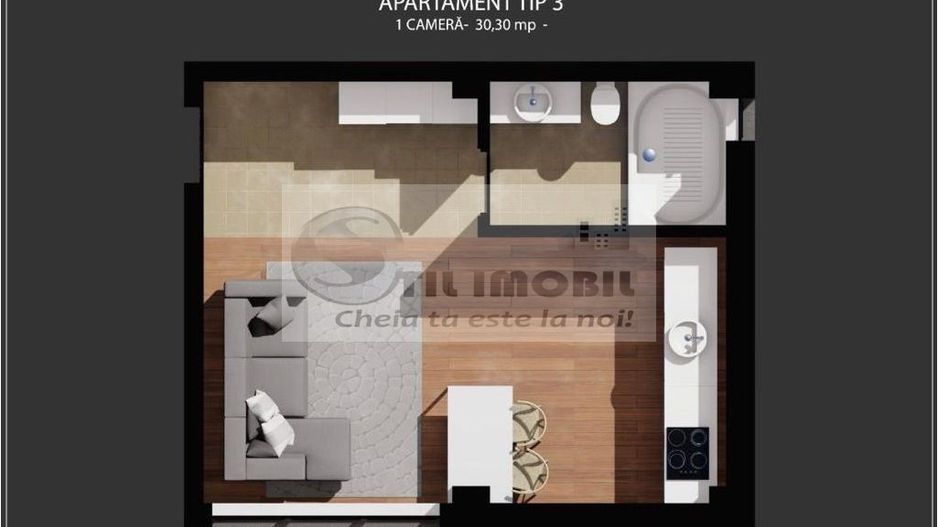 Apartament o camera Bucium - 36mp - Pret promotional cash - Poză 4