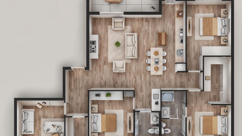 Penthouse Spectaculos în Zona Iancu Nicolae British School - Poză 6