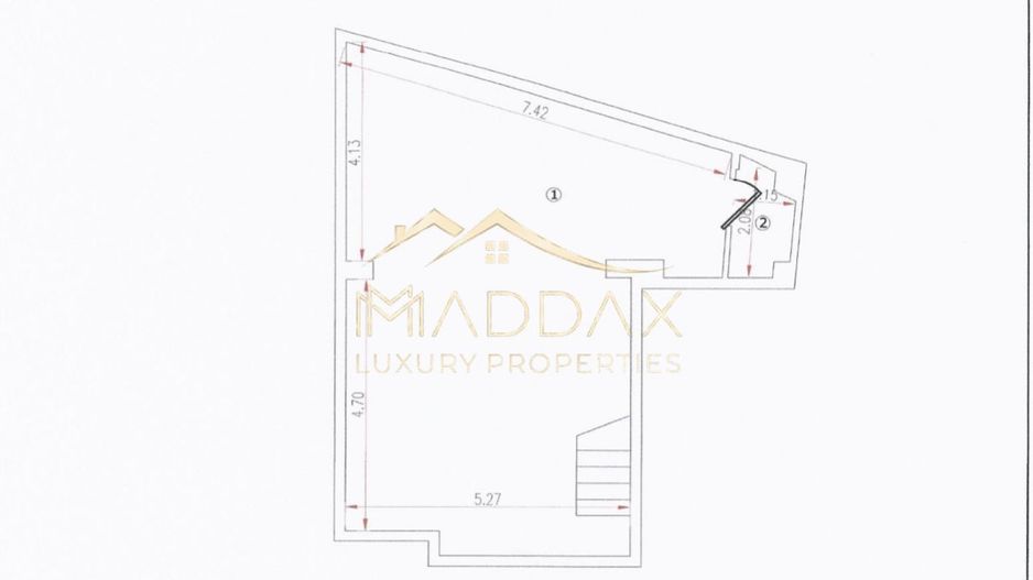 Spatiu Comercial *180mp* // 2 parking spaces // Stefan Cel Mare - Schiță 29