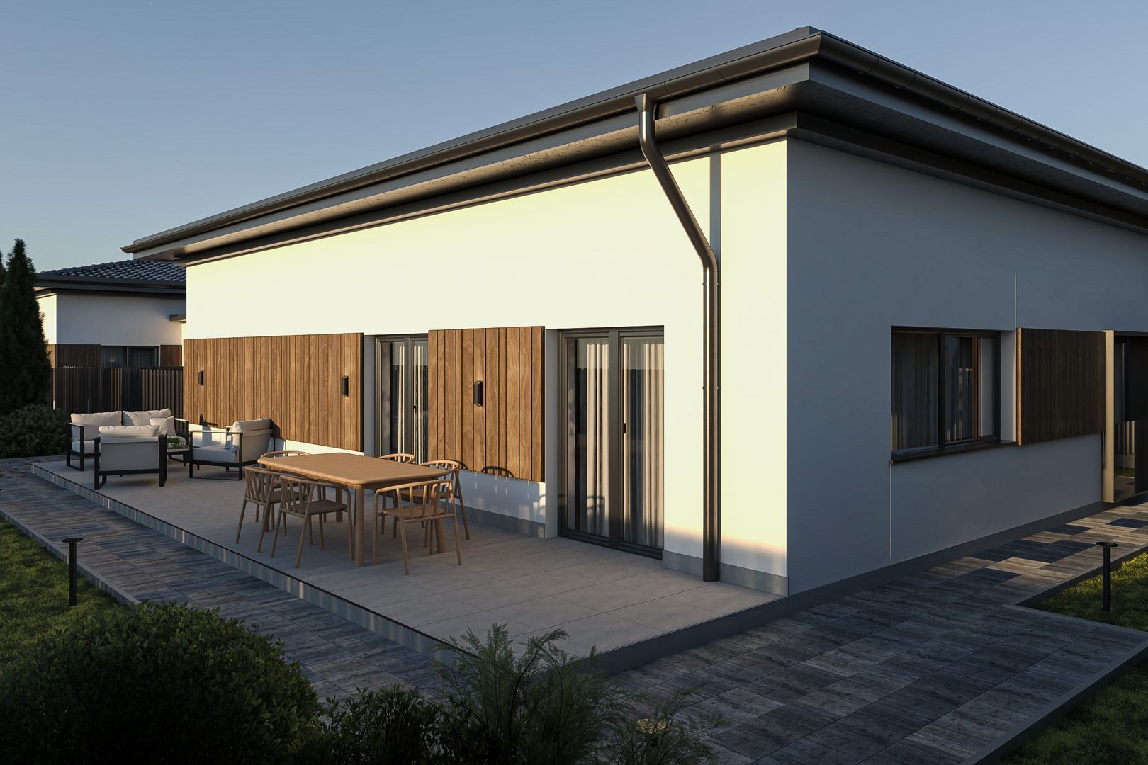 Direct dezvoltator! Vila construita, 4 camere+mansarda! Placa beton - Poză 2
