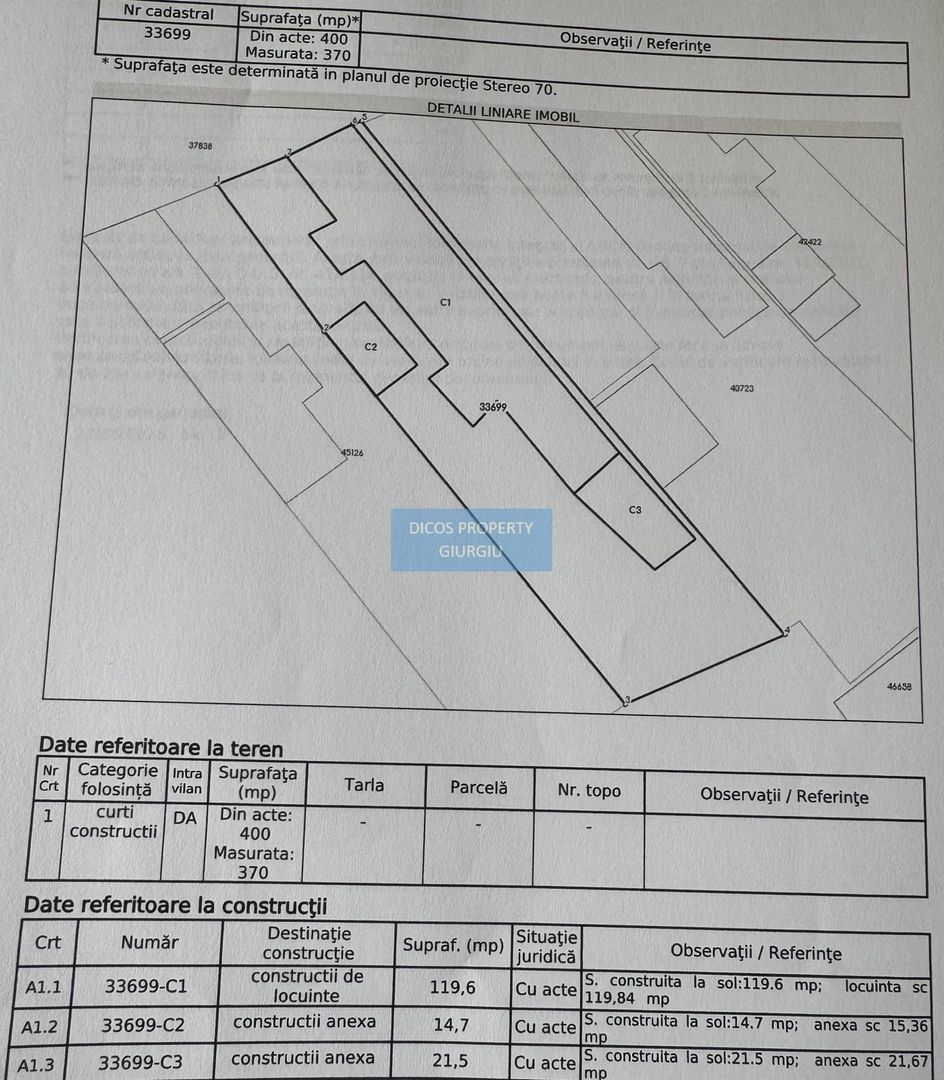 Vânzare 2 Loturi Unificate – Zonă Centrală - Schiță 6