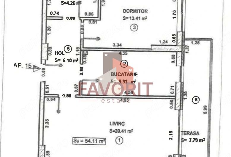Apartament 2 camere decomandat | City of Mara - Poză 9