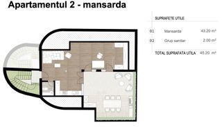 Apartament Duplex Elegant cu Terasă Panoramică – Dealul Cetății, Brașov - Schiță 23