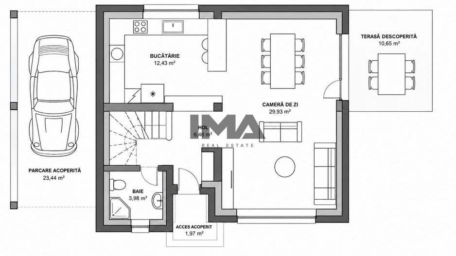 Casă individuală | 112 mp | Teren 400 mp | Parcare acoperită | Chinten - Schiță 16