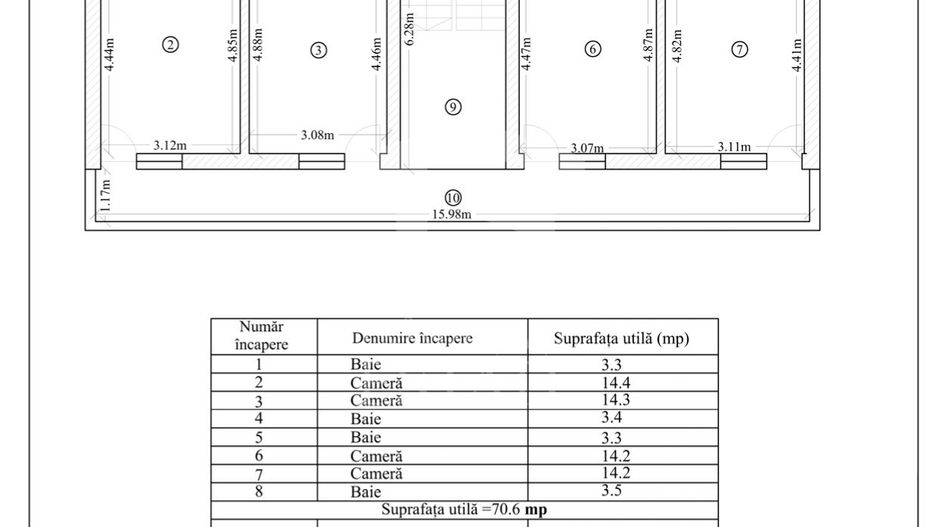 Pensiune la cheie Costinesti | 1022mp | Autorizata ISU | Centrala Gaz - Schiță 35