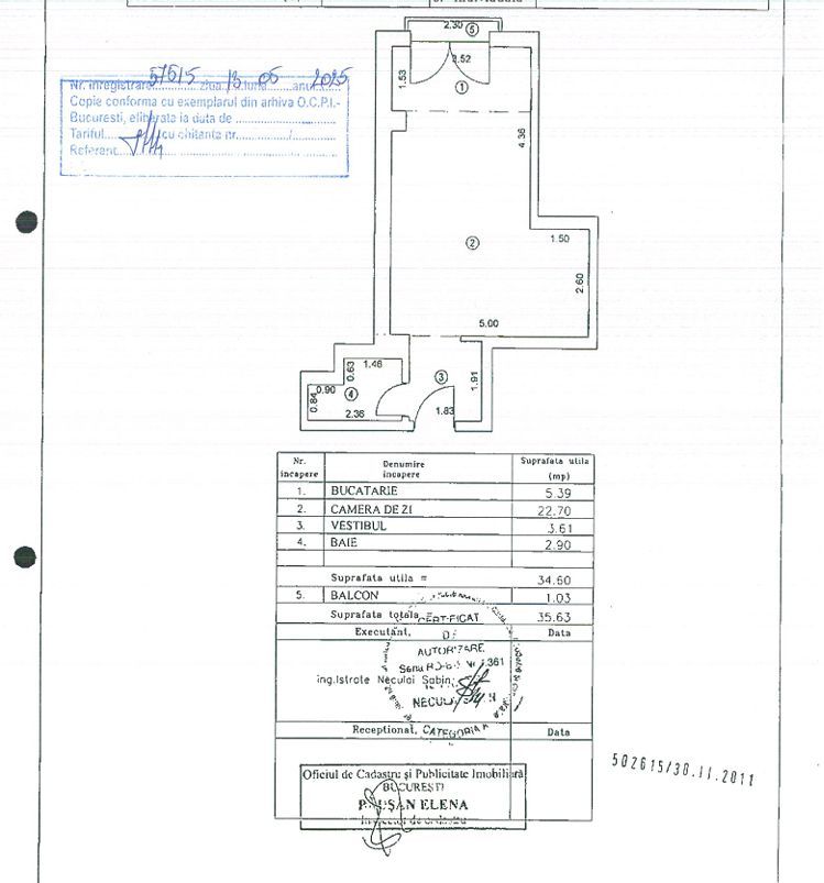 GARSONIERA + LOC DE PARCARE SUBTERAN || AVIATIEI- AEROGARII - Schiță 13