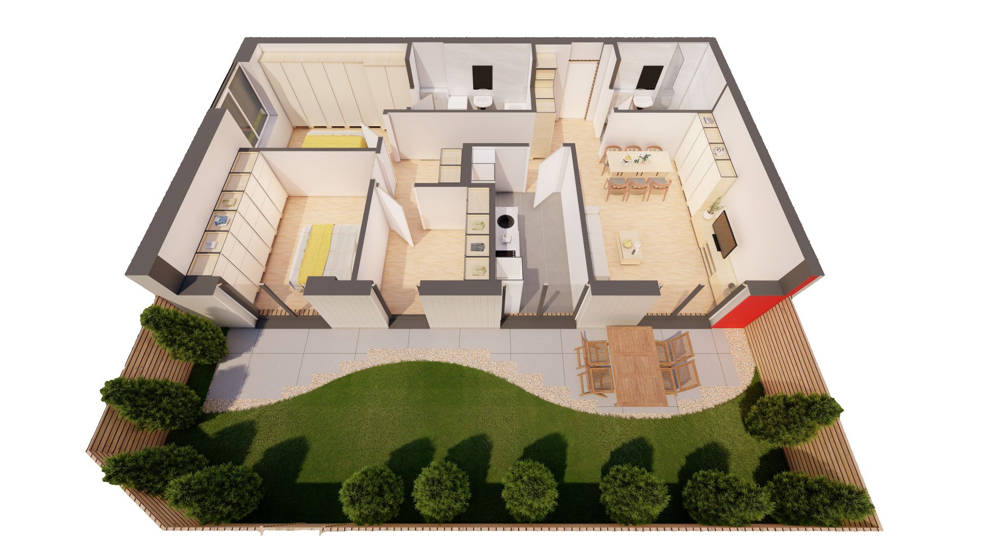 Singurul apartament NOU cu gradina proprie la ARED Comision 0 - Poză 2