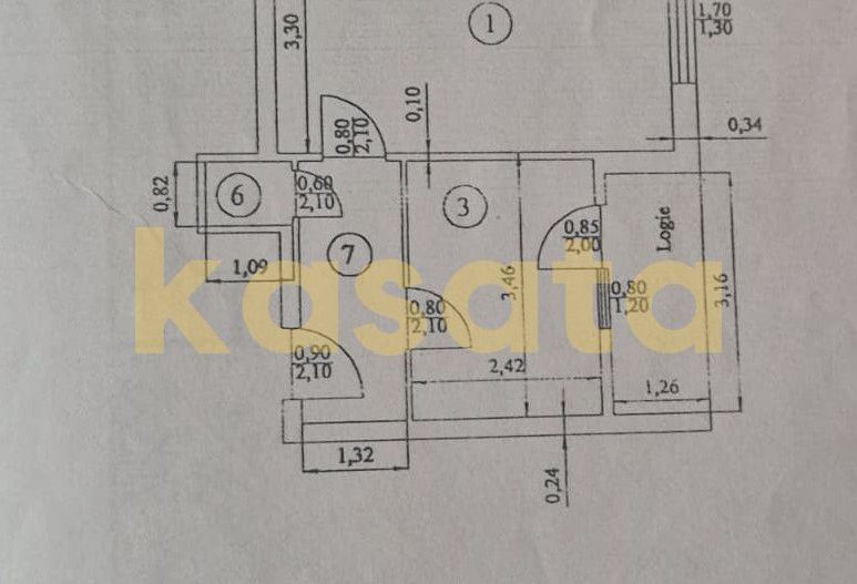 Apartament 2 Camere | Cotroceni | Renovat | Etaj Intermediar - Schiță 22