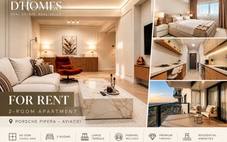 Premium 2-Room Apartment for Rent | Designer Interior | Porsche Pipera - Poză 1