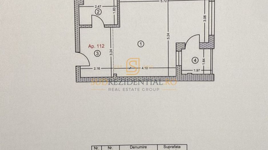 Garsoniera 38 mp, Sky Tower, Pasarela Metrou Berceni, Popesti-Leordeni - Schiță 15