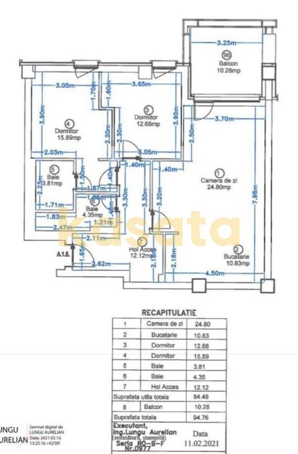 3 camere I Triana I 95 mp I parcare I finisaje premium - Poză 13