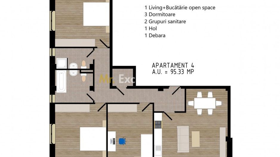 Zorilor Residence, Apartamente Noi 2-3-4 camere - Str. Zorilor - Carei - Poză 11