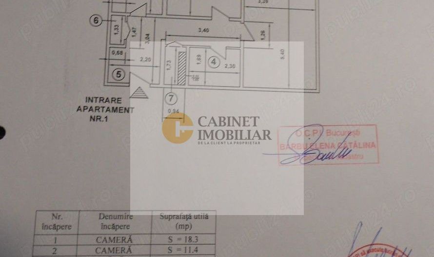2 Camere - 56MP | Decomandat | 1981 | P/10 | M Gorjului - 2 minute - Schiță 15
